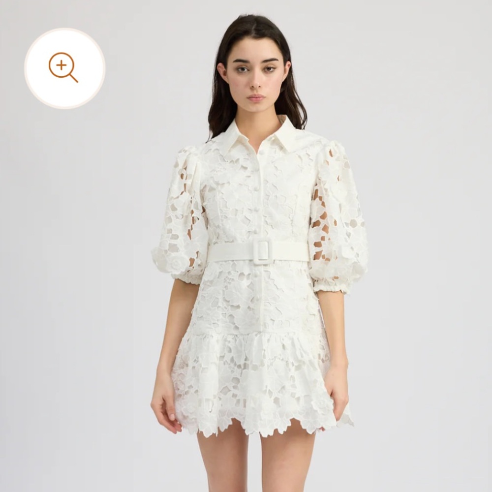 Tuckernuck White Lace Mini Dress